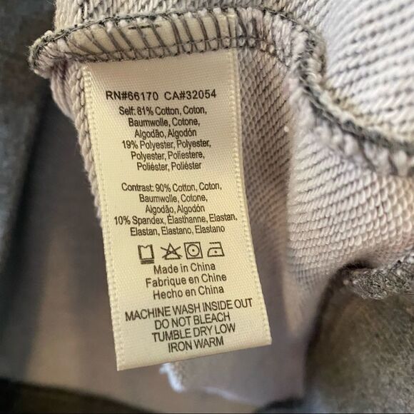 Anthropologie "Current Air" Polka Dot Heather Grey Sweatshirt (XS) - Picture 8 of 9